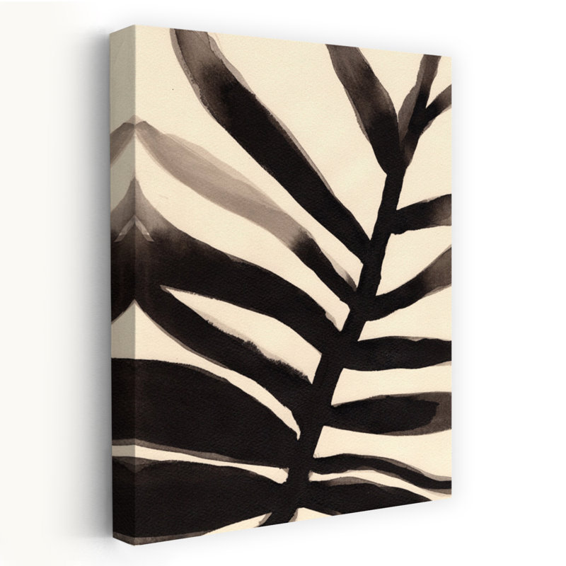 Contemporary Art Abstract Vibrant Palm Tropical Winter Wall Art by Janel Bragg - Wrapped Canvas Print