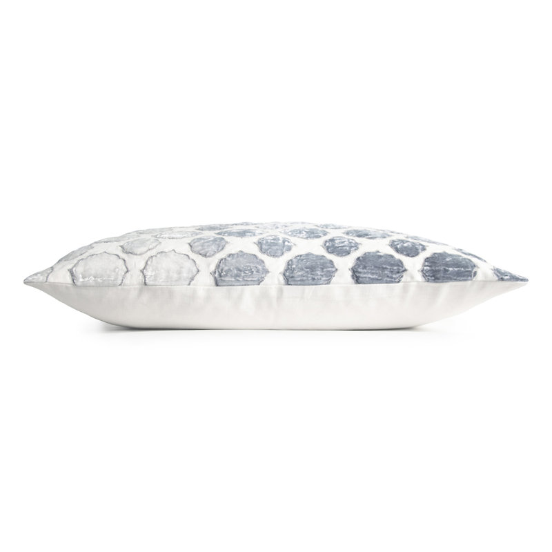 Tile Square Pillow Cover & Insert, Steel