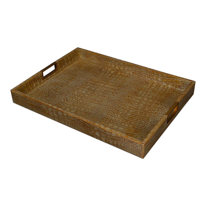 Shagreen Tray, Green