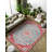 Gulustan Blue Red Oriental Machine Printed Cotton Polyester Area Rug-82401498
