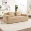 Canapé modulaire à 2 places sans siège, canapé modulaire Cloud avec assise profonde et canapé modulaire moderne à 2 places avec coussins décoratifs-937161548