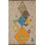Tapis oriental géométrique marocain 5 x 9