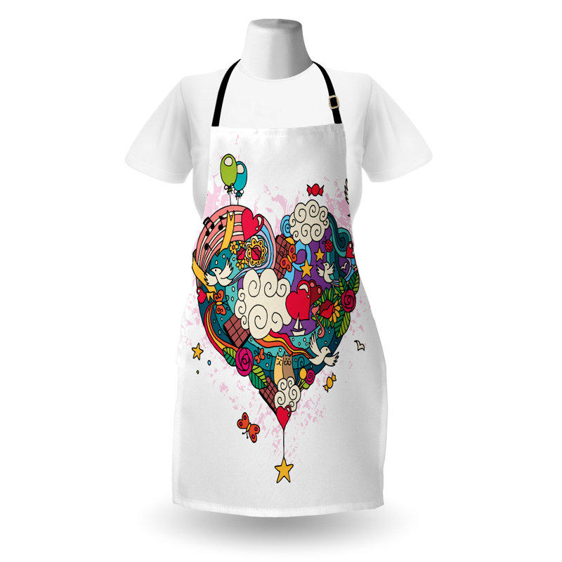 No Pattern Bib Apron