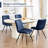 Upholstered Faux Leather Dining Chair-1975617975