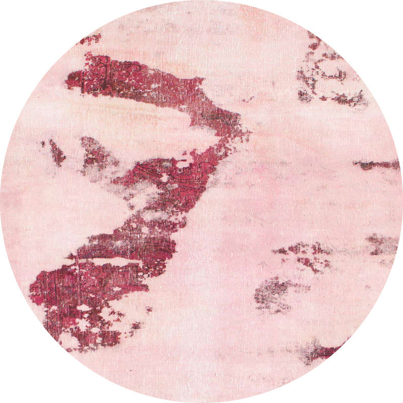 Tapis abstrait moderne 896, Rond 8 pi