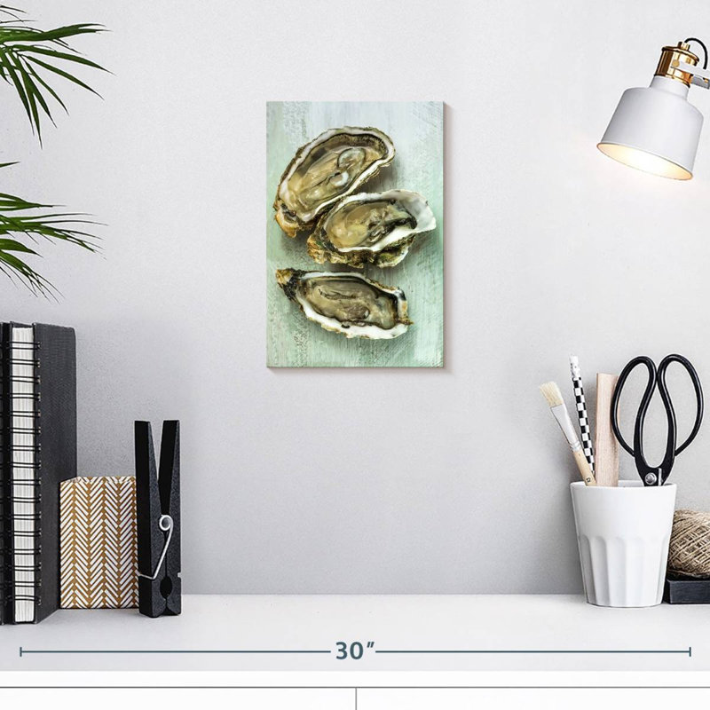 Coquille d'huître Brampt, H 12 po x l 8 po