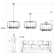 5- Light Dimmable Candle-Style Geometric Square / Rectangle Chandelier