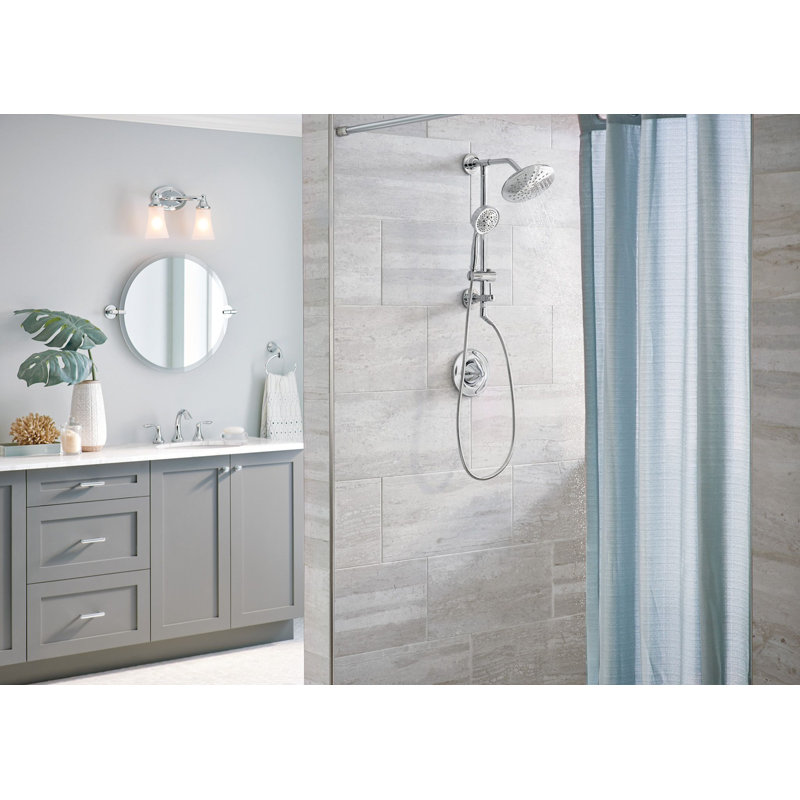 Moen Annex Rail Slide Bar Shower Pipe, Chrome