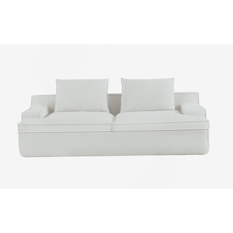 Canapé modulaire polyvalent en forme de U pour le salon, offrant confort et fonctionnalité suprême, Ivoire ivoire