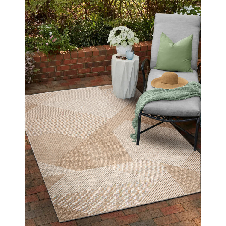 Lyndell Polypropylene Beige Indoor/Outdoor Rug