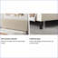 Structure de lit plateforme très grand en métal - Beige, silencieux, robuste, capacité de chambre principale de 800 lb