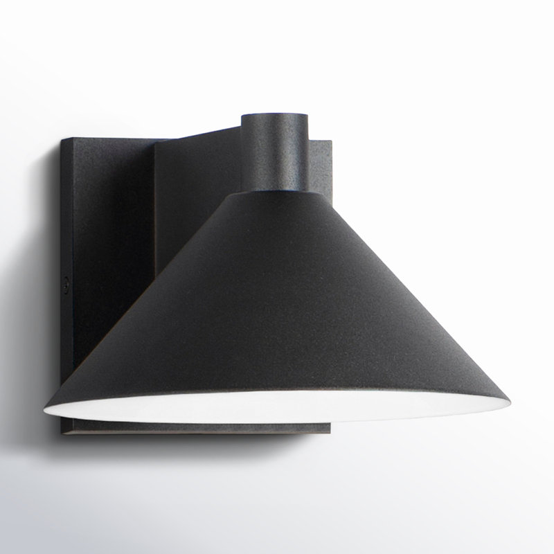 Chauncey Aluminum LED Wall Light, Black, 8