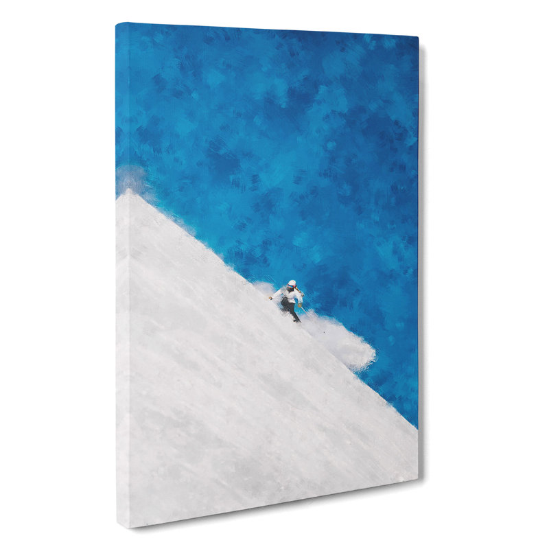 Skiing Vol.1 - Wrapped Canvas Painting, 50cm H x 35cm W x 3cm D