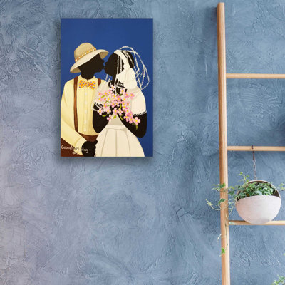 «You May Kiss The Bride» par Cassandra Gillens, art mural en verre acrylique