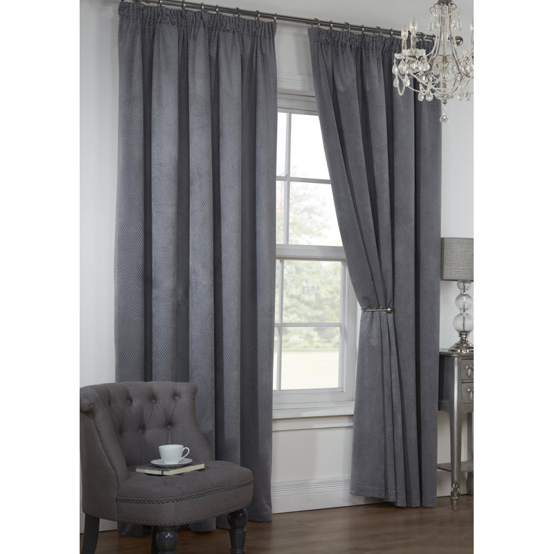 Colorado Room Darkening Curtain Pair, 168 W x 137 D cm, Rustica
