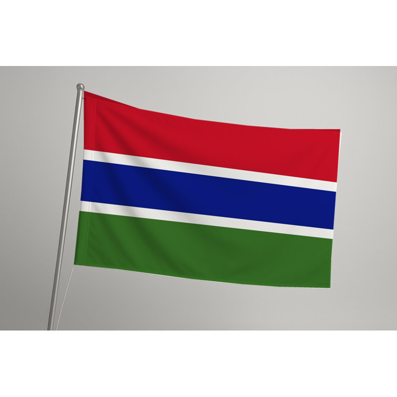 Drapeau de la Gambie - drapeau extérieur