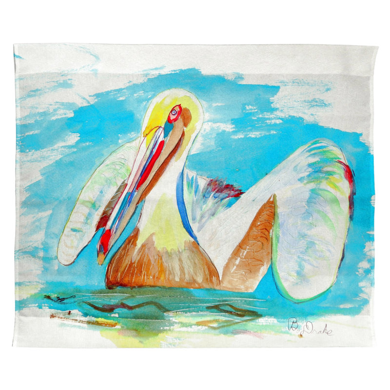 Suspension murale en polyester pelican