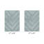 Ensemble de tapis pour salle de bain à chevrons touffetés 100% coton Annaclara Premium GSM 1990 avec endos en latex antidérapant, certifié OEKO-TEX®, super absorbant et lavable à la machine, bleu-71048583-71048576