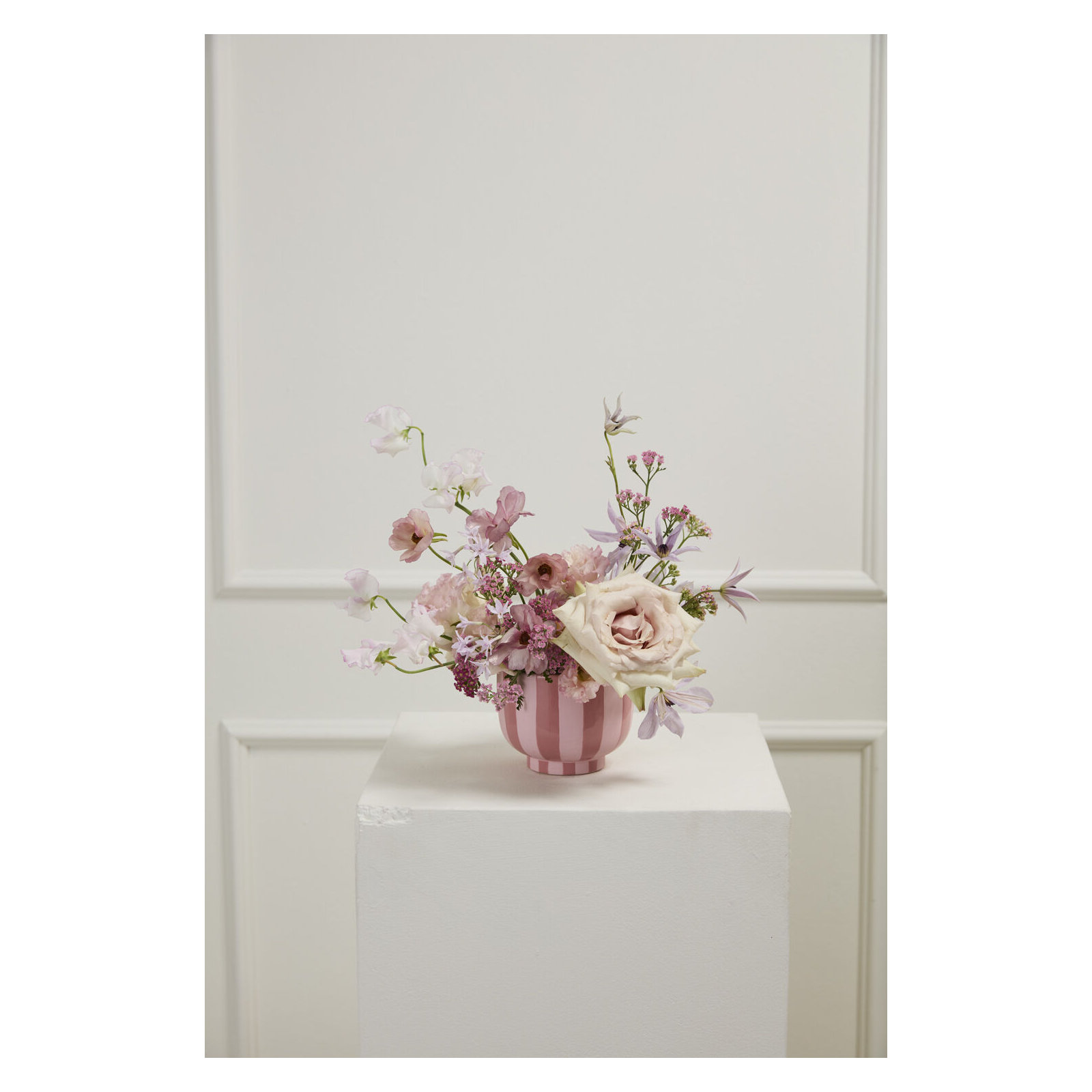 Pink Striped Compote