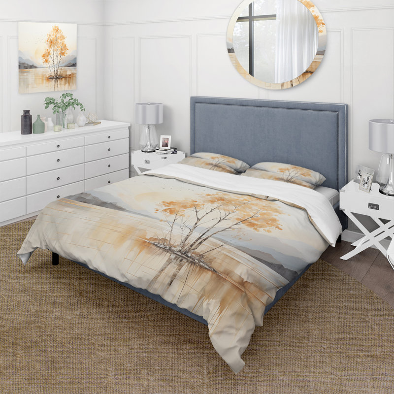 Ensemble de housse de couette en microfibre / polyester Minimalisme, Housse de couette pour très grand lit et 2 très