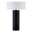 Lampe de table haute 24 "avec abat-jour en tissu blanc Depue-2036067919