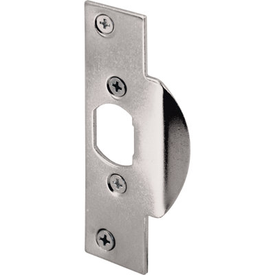 Verrou de sécurité, construction en acier estampé 1-1 / 8 po x 4-1 / 4 po, finition chromée (paquet unique)