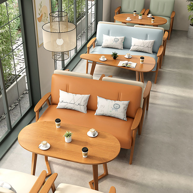 Bancs de café modernes et simples, Orange