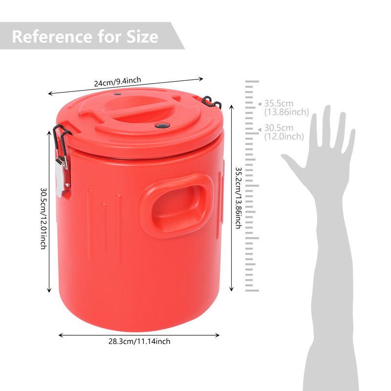 Paquet de 2 récipients à soupe isothermes en acier inoxydable de 5,28 gallons pour la restauration et les événements