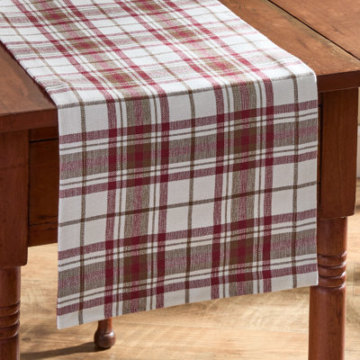 Nereine Runner Plaid Cotton Table Runner