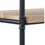 Brantley Oak & Sandy Black Finish Bookshelf