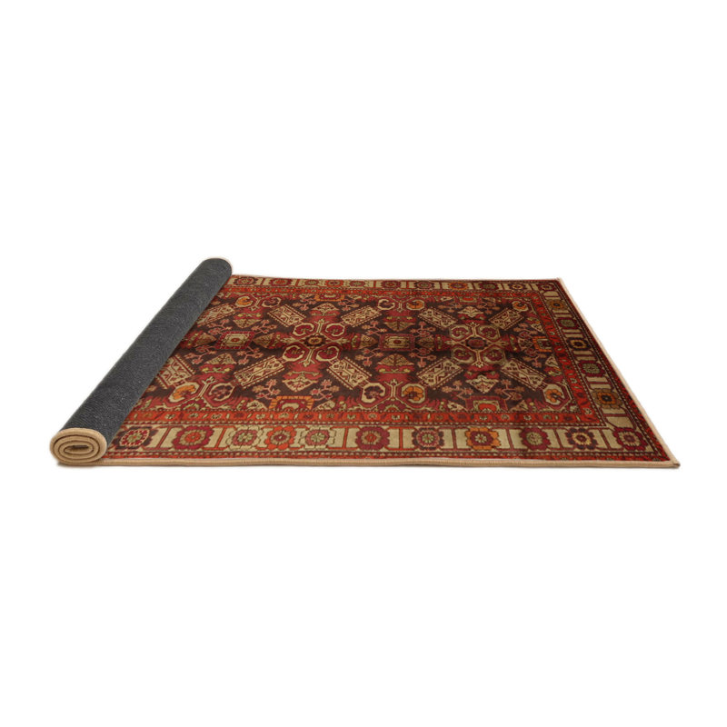 Tapis rouge à motif sud-ouest, Carré 6 pi