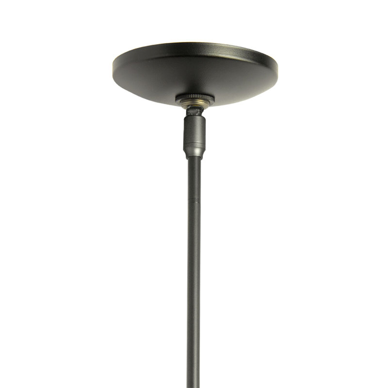 Erlenmeyer Mini Pendant, Medium: 14.8" - 59.8", Dark Smoke