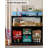 55" Farmhouse Coffee Bar Cabinet with LED Lights & Power Outlet, Sliding Barn Door & Wine Rack for Dining Room-773649352