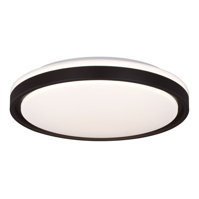 Ambri 16.25-In W Integrated LED Bronze Contemporary Flush Mount Ceiling Light Fixture