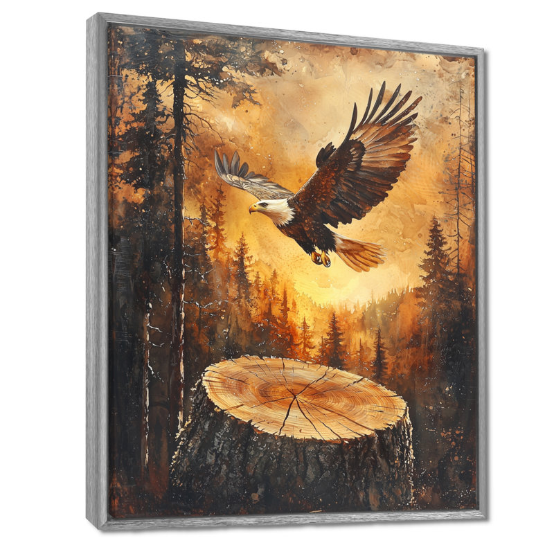 Andreana, grand aigle, esprit du vent I - aigle, art mural, H 32 po x l 24 po, Reproduction encadrée sans passe-partout