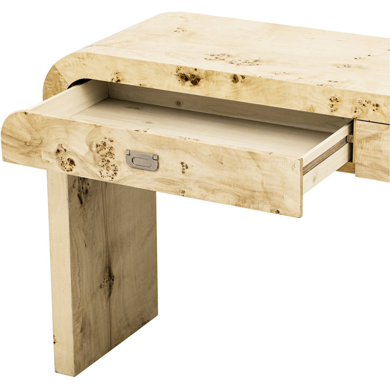 Magnifique bureau en placage de bois de loupe