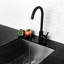 Matte Black Kitchen Sink Faucet With Single Handle - 304 Stainless Steel Construction, 360 Rotatable Spout, Rust And Corrosion , Easy Daily Cleaning, Simple Installation, 1.75 Gpm Max Flow, Includes