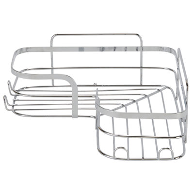  Ensemble de 3 tablettes adhésives de coin en acier inoxydable