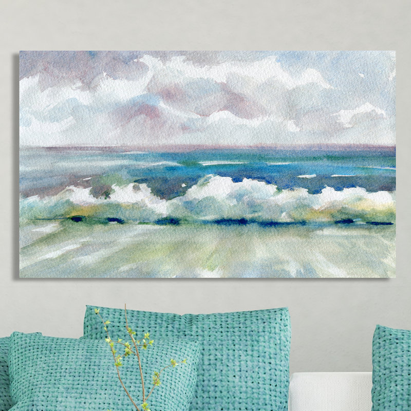 « h2o ii », reproduction d’art sur toile tendue, H 36 po x l 60 po x P 1,5 po