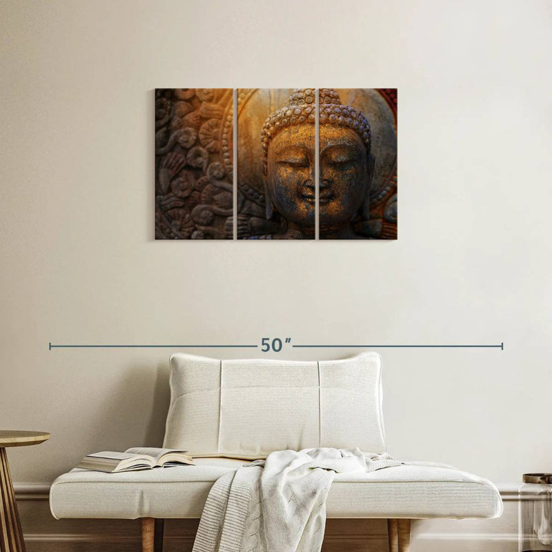 Adella Sunlit Buddha Statue, 24" H x 38" W