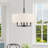 Flaire 4-Light Dimmable Shaded Drum Chandelier-2019914541