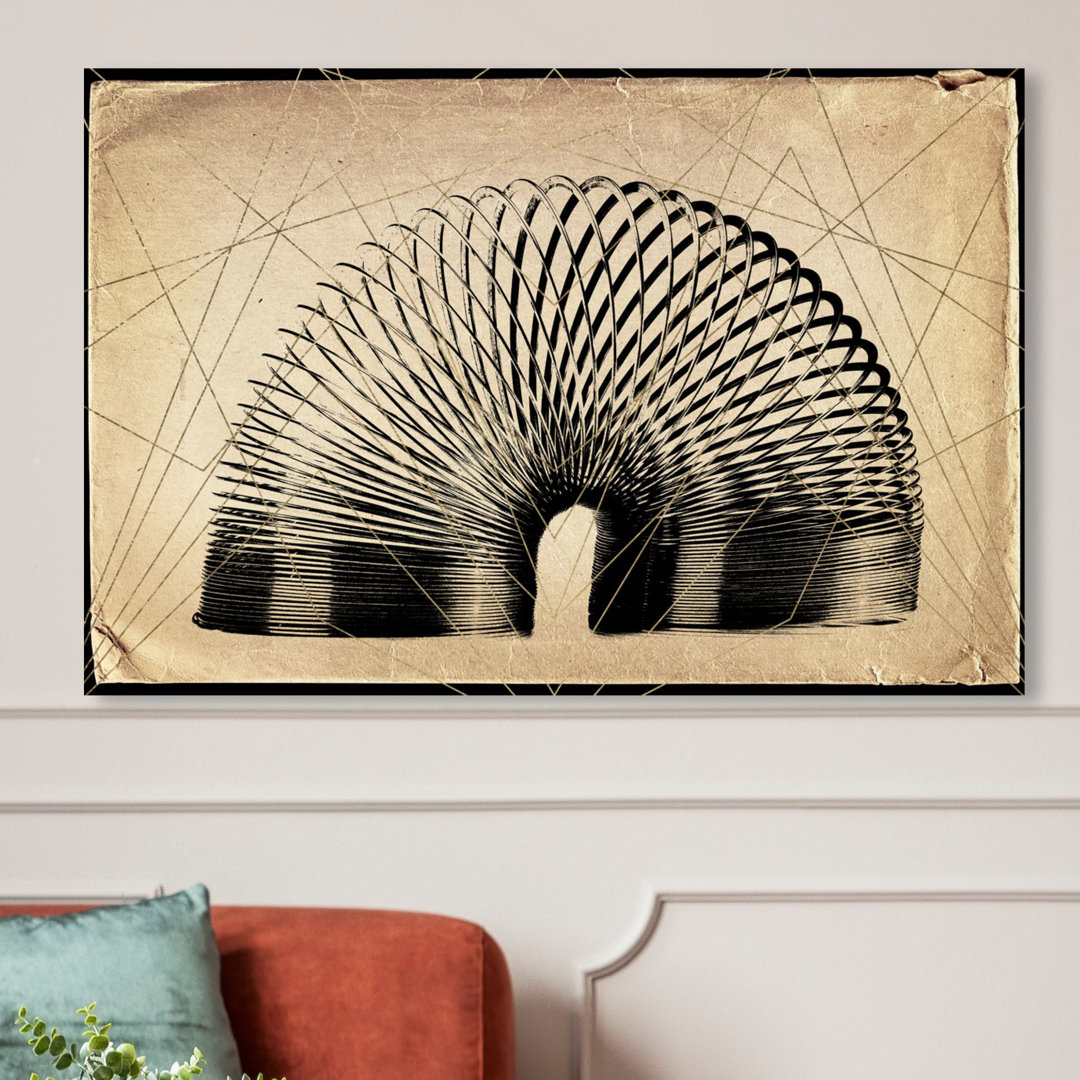 'Slinky' Graphic Art on Wrapped Canvas