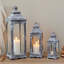 Set of 3 Vintage Candle Lanterns 26/35/50 cm High-1803184444