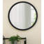 Miroir mural 20 "x 20" avec cadre en bois et finition noire