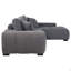 Canapé modulaire rembourré gris anthracite Plather