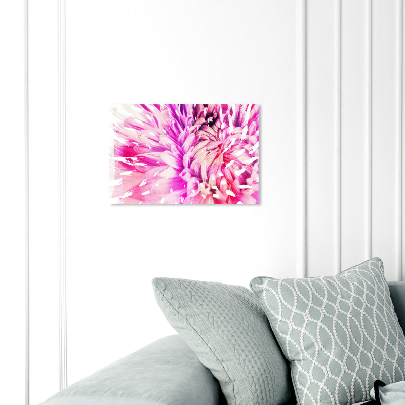 " Floral And Botanical Bloom Boom ", 10" H x 15" W x 1.5" D, Wrapped Canvas