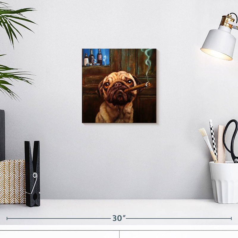 Ketti Uptown Pug, 10" H x 10" W