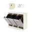 Plastic Manual Lift Multi-Compartment Rubbish & Recycling Bin - 45L