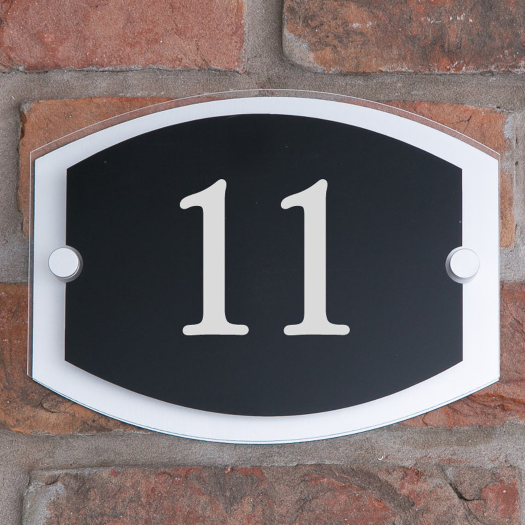 6" Sigfried House Number