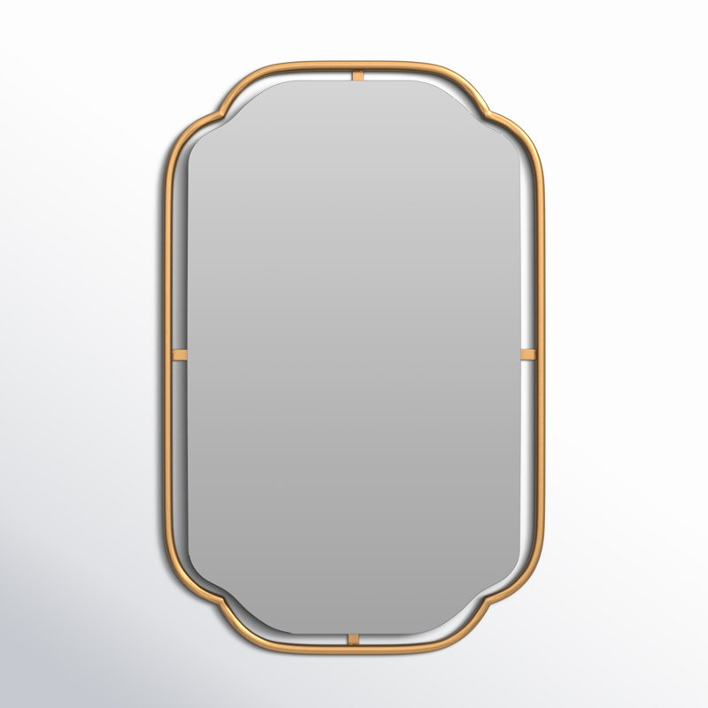 Sebastian Wall Mirorr, Silver, 34" H x 22.25" W